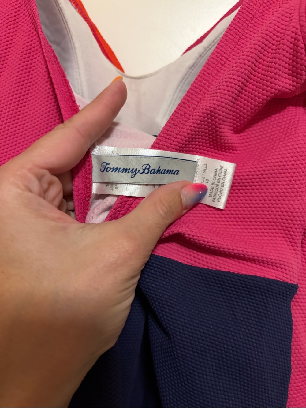 🌴☀️🌊Tommy Bahama Color block One-Piece Swimsuit Wrap Side Tie☀️🌴🌸 - Picture 11 of 12